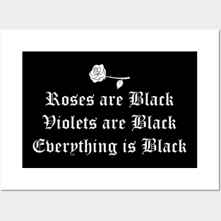 Joke Roses Are Black Violets Are Black Funny Poem Aesthetic Posters and Art